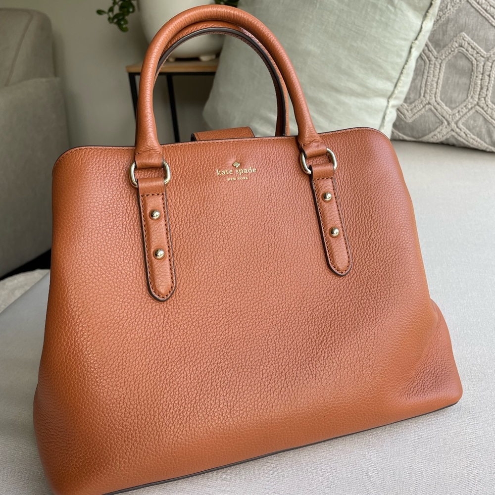 Evangelie Larchmont Street Leather Satchel w/Strap